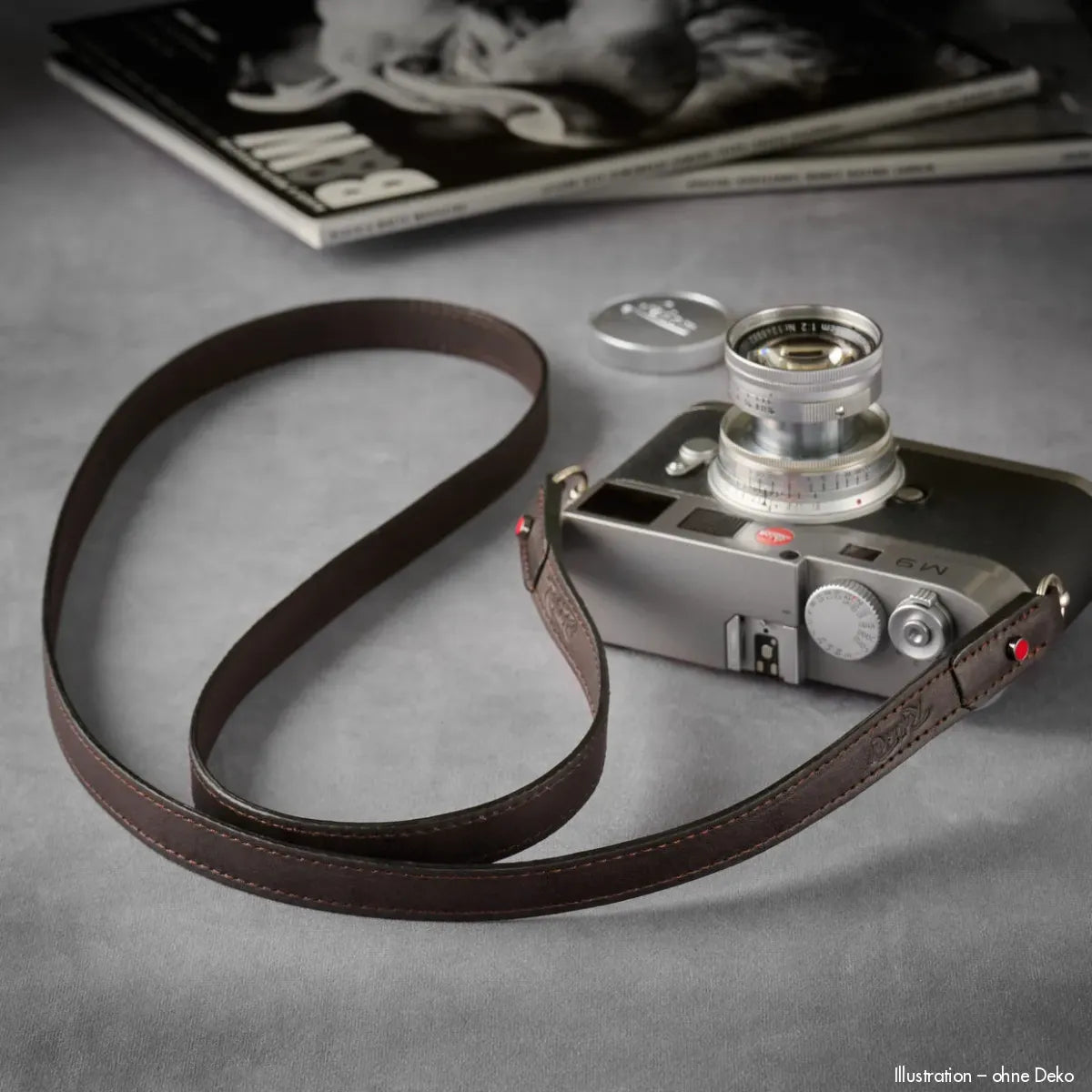 Rock n Roll Camera Straps And Bags Kamerazubehör Speziell für Fuji | Leder Kameragurt in Dunkelbraun von | U.a.für X100vi | 100cm