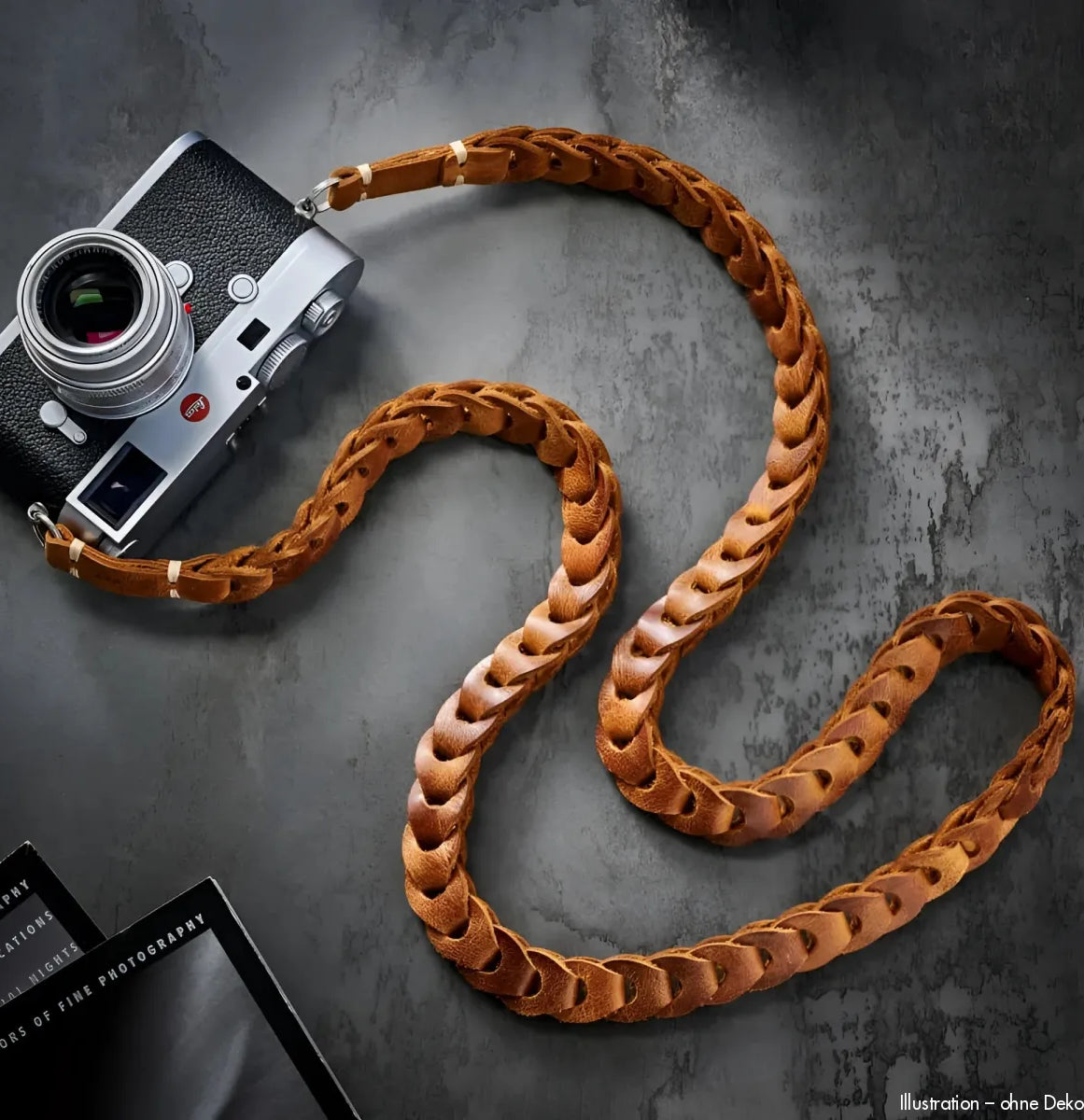 Rock n Roll Camera Straps And Bags Kameragurte | Leder Kameragurt in Hellbraun von | Vintage Design | Z.b. für Leica d Lux 8 | 100cm