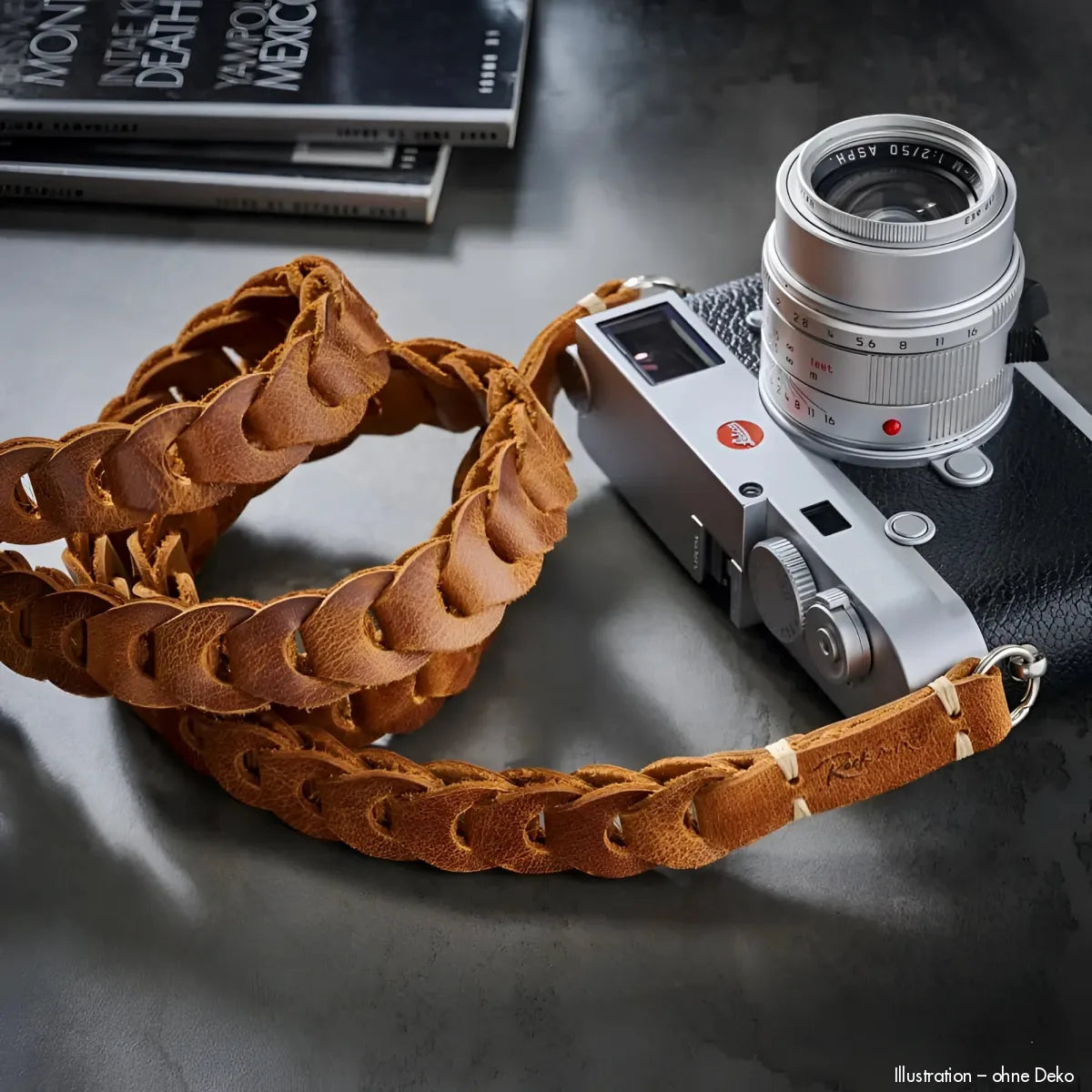 Rock n Roll Camera Straps And Bags Kameragurte | Leder Kameragurt in Hellbraun von | Vintage Design | Z.b. für Leica d Lux 8 | 100cm