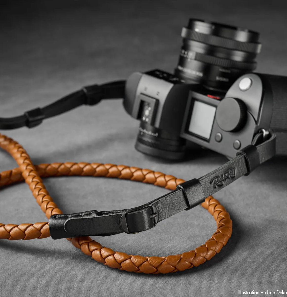 Rock n Roll Camera Straps And Bags Kameragurte | Leder Kameragurt von Geflochten | Hellbraun Bzw. Tan | für Z.b. Leica Sl3 | 125cm