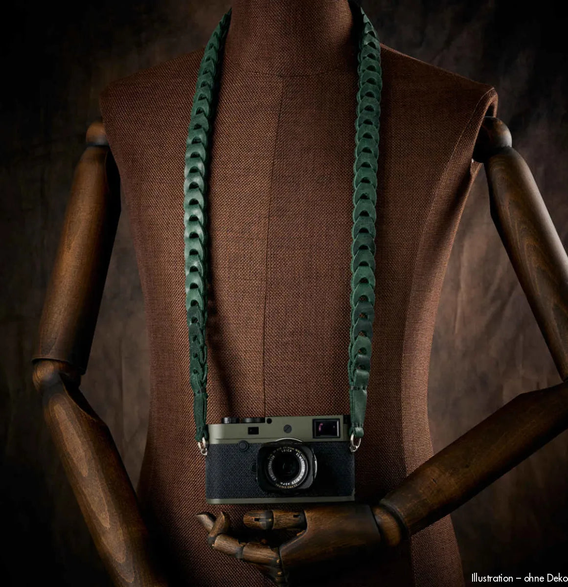Rock n Roll Camera Straps And Bags Kameragurte | Leder Kameragurt von in Vintage Grün für Z.b. Nikon Z7 Ii | Handgefertigt | 125cm