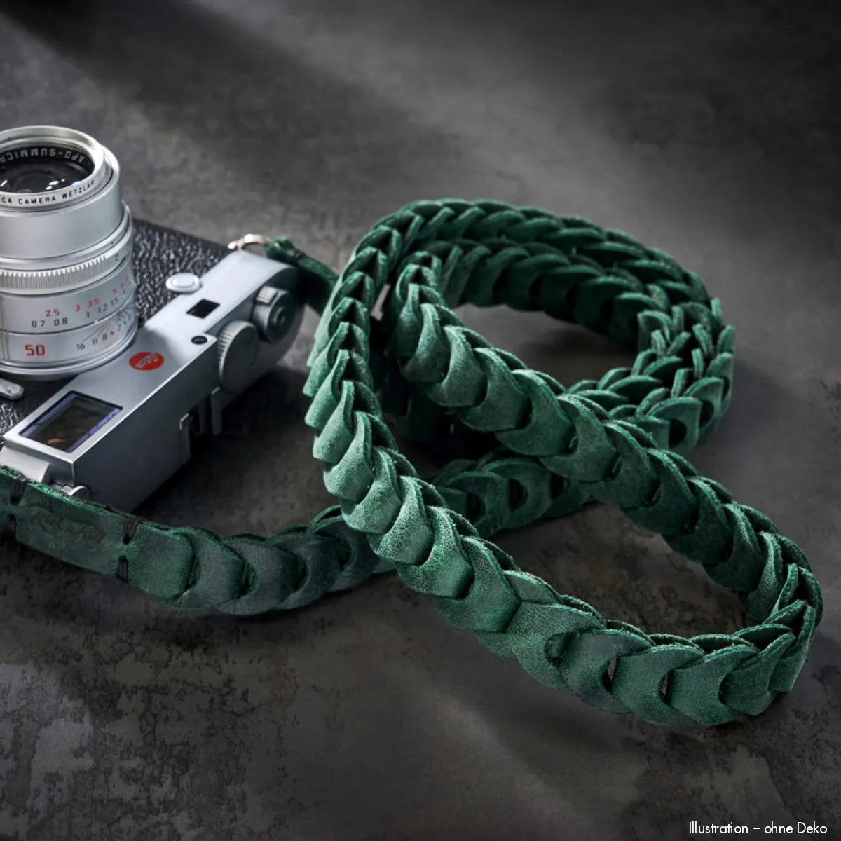 Rock n Roll Camera Straps And Bags Kameragurte | Leder Kameragurt von in Vintage Grün für Z.b. Nikon Z7 Ii | Handgefertigt | 125cm