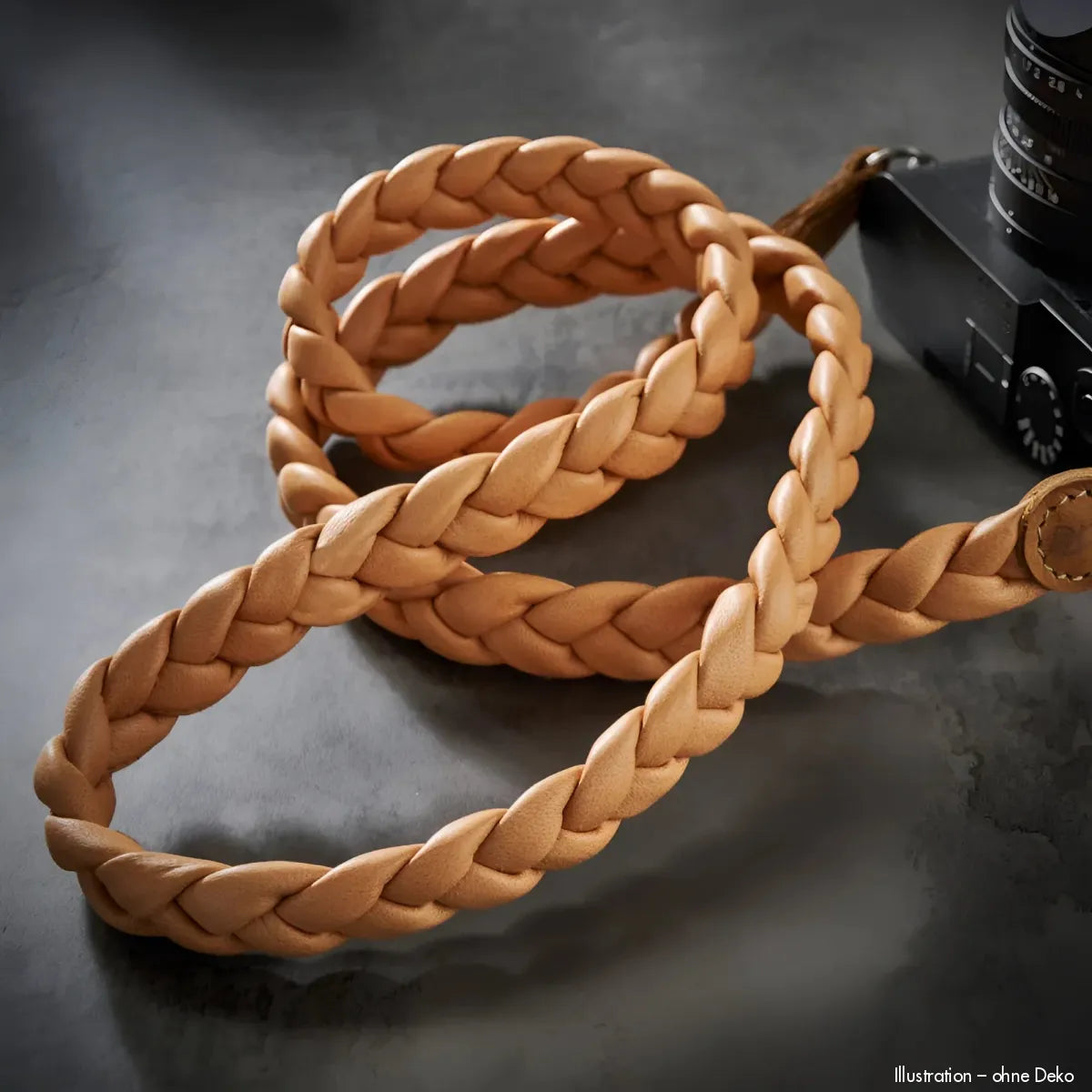 Rock n Roll Camera Straps And Bags Kameragurte | Nappa-leder Kamera Schultergurt von in Hellbraun für Z.b. Leica Q3 | 125cm