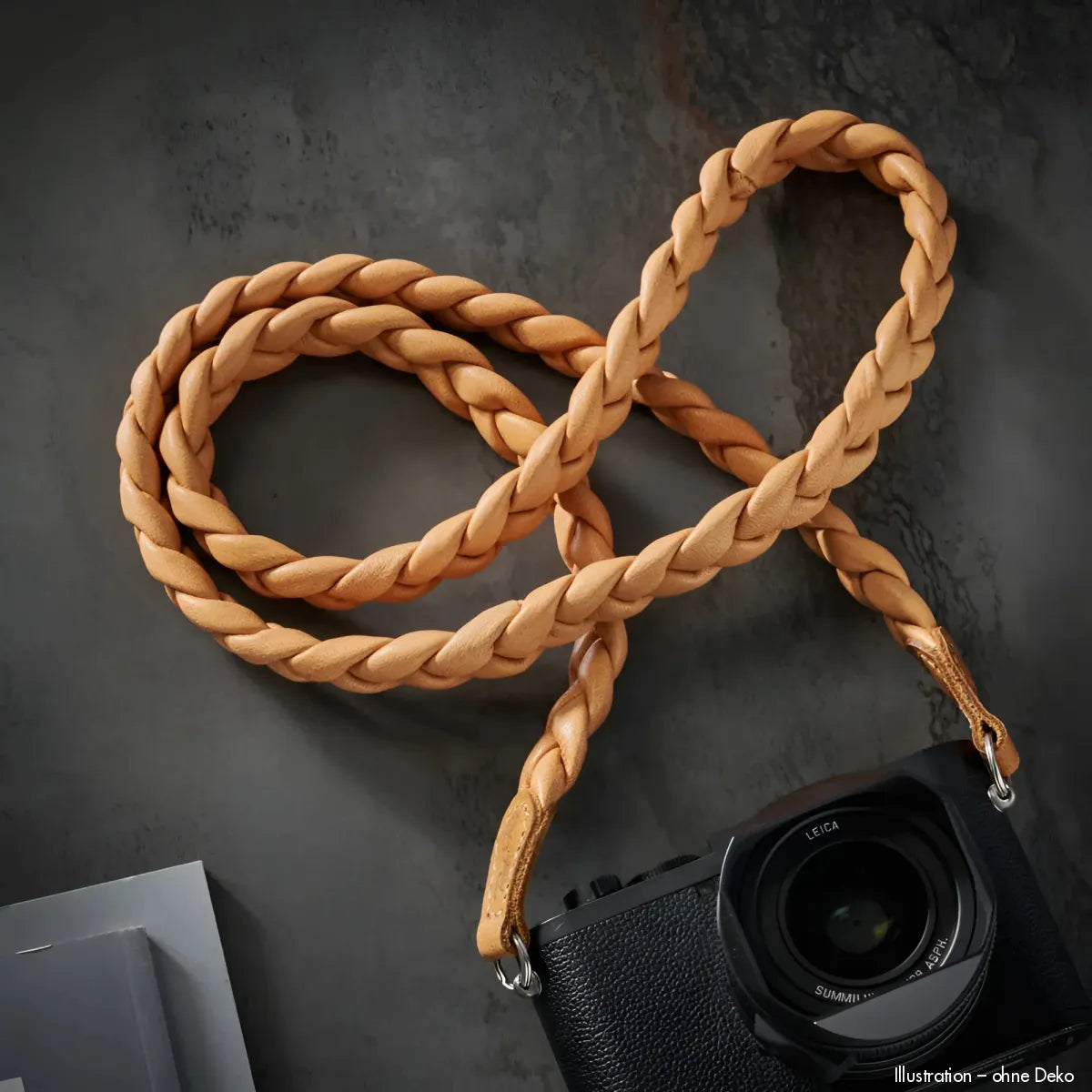 Rock n Roll Camera Straps And Bags Kameragurte | Nappa-leder Kamera Schultergurt von in Hellbraun für Z.b. Leica Q3 | 125cm