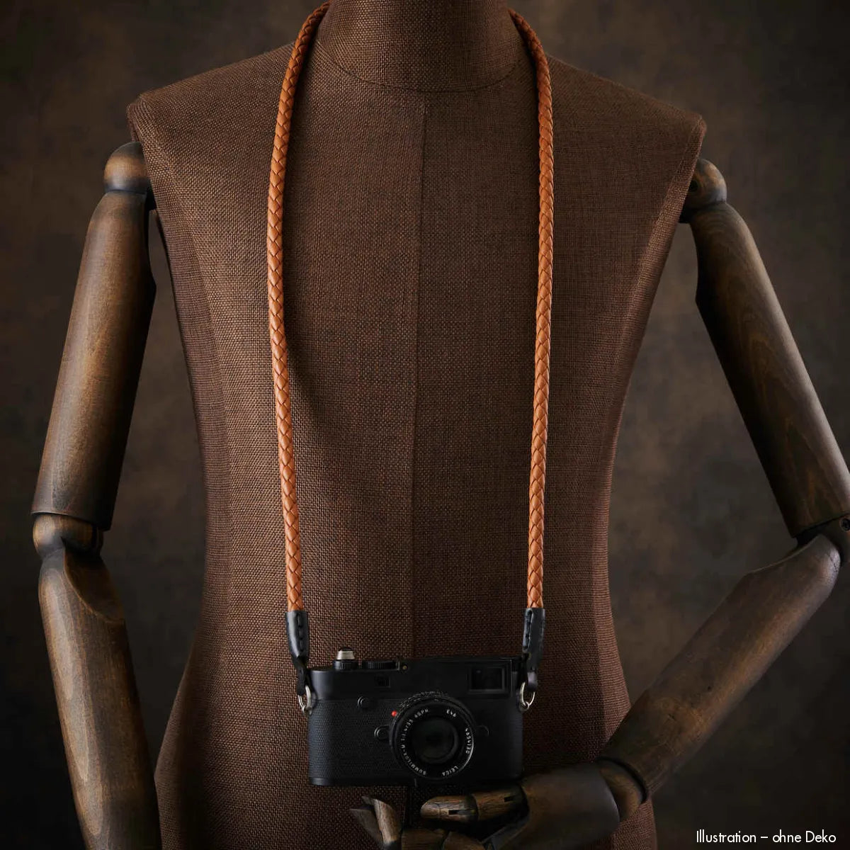 Rock n Roll Camera Straps And Bags Kamerazubehör Speziell für Leica | Kameragurt Leder Geflochten | Tan Hellbraun | 100cm | Kompatibel Z.b.