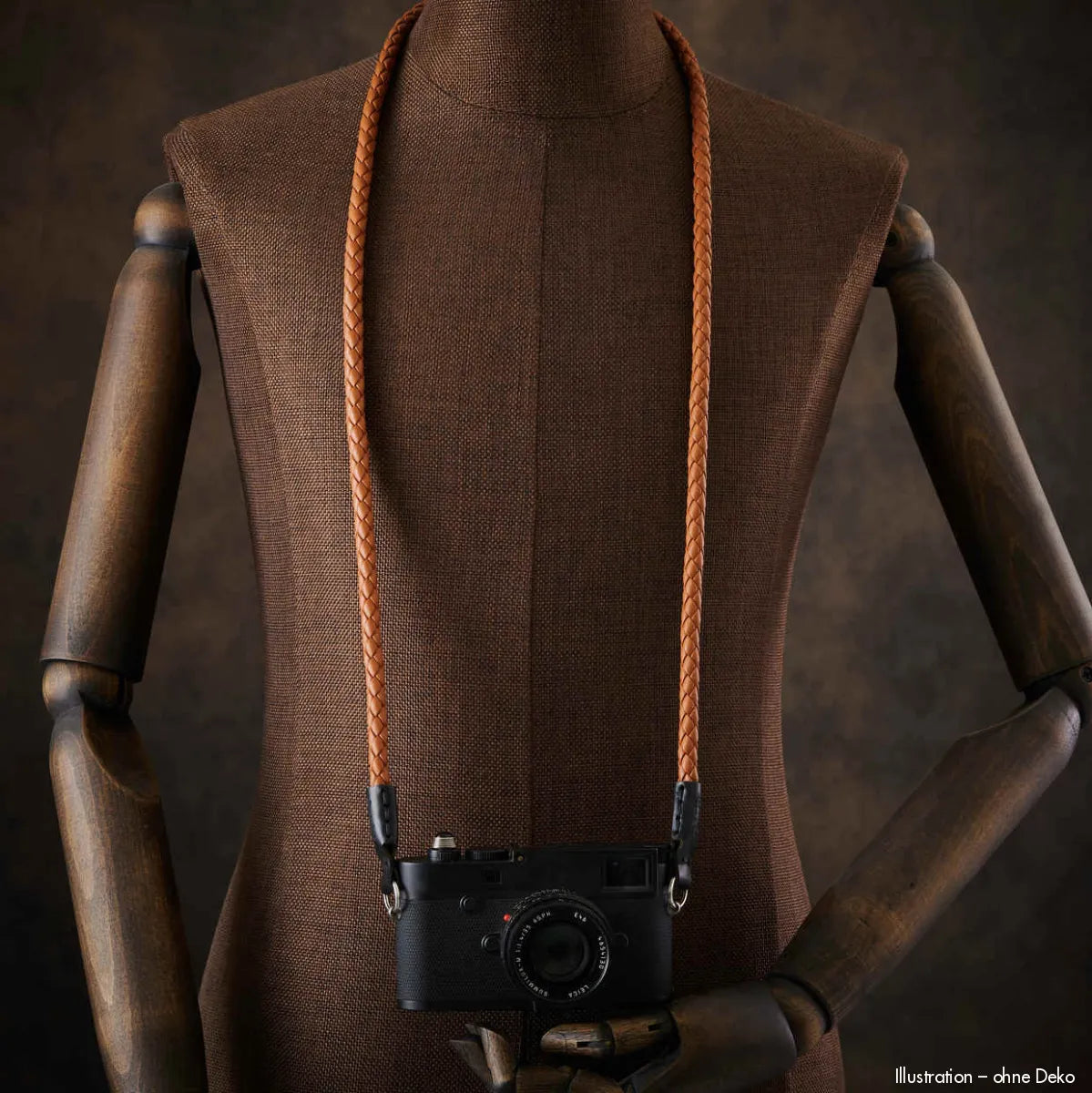 Rock n Roll Camera Straps And Bags Kamerazubehör Speziell für Fuji | Leder Kameragurt Geflochten | Hellbraun (tan) 125cm | Z.b. X100vi