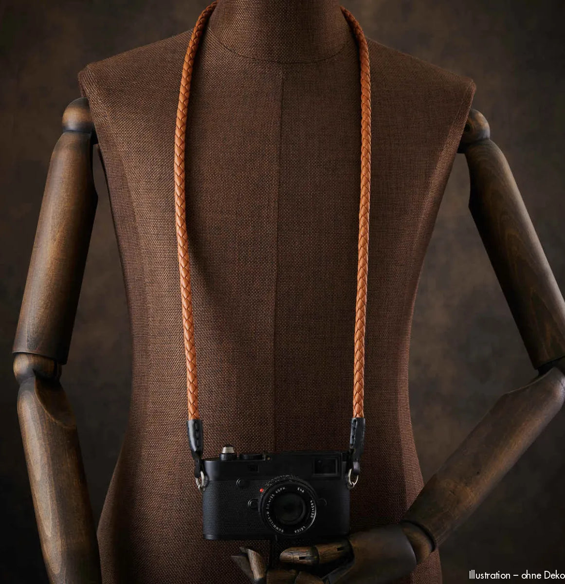 Rock n Roll Camera Straps And Bags Kamerazubehör Speziell für Fuji | Leder Kameragurt Geflochten | Hellbraun (tan) 125cm | Z.b. X100vi