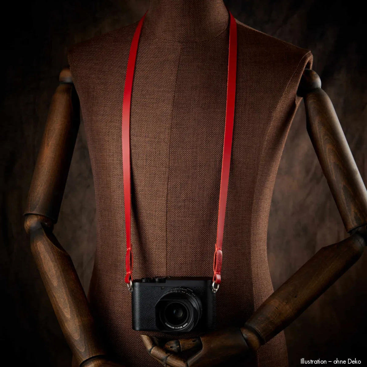 Rock n Roll Camera Straps And Bags Kameragurte | Schlanker Roter Leder Kamera Tragegurt | U.a. für Leica q und M-modelle | 125cm