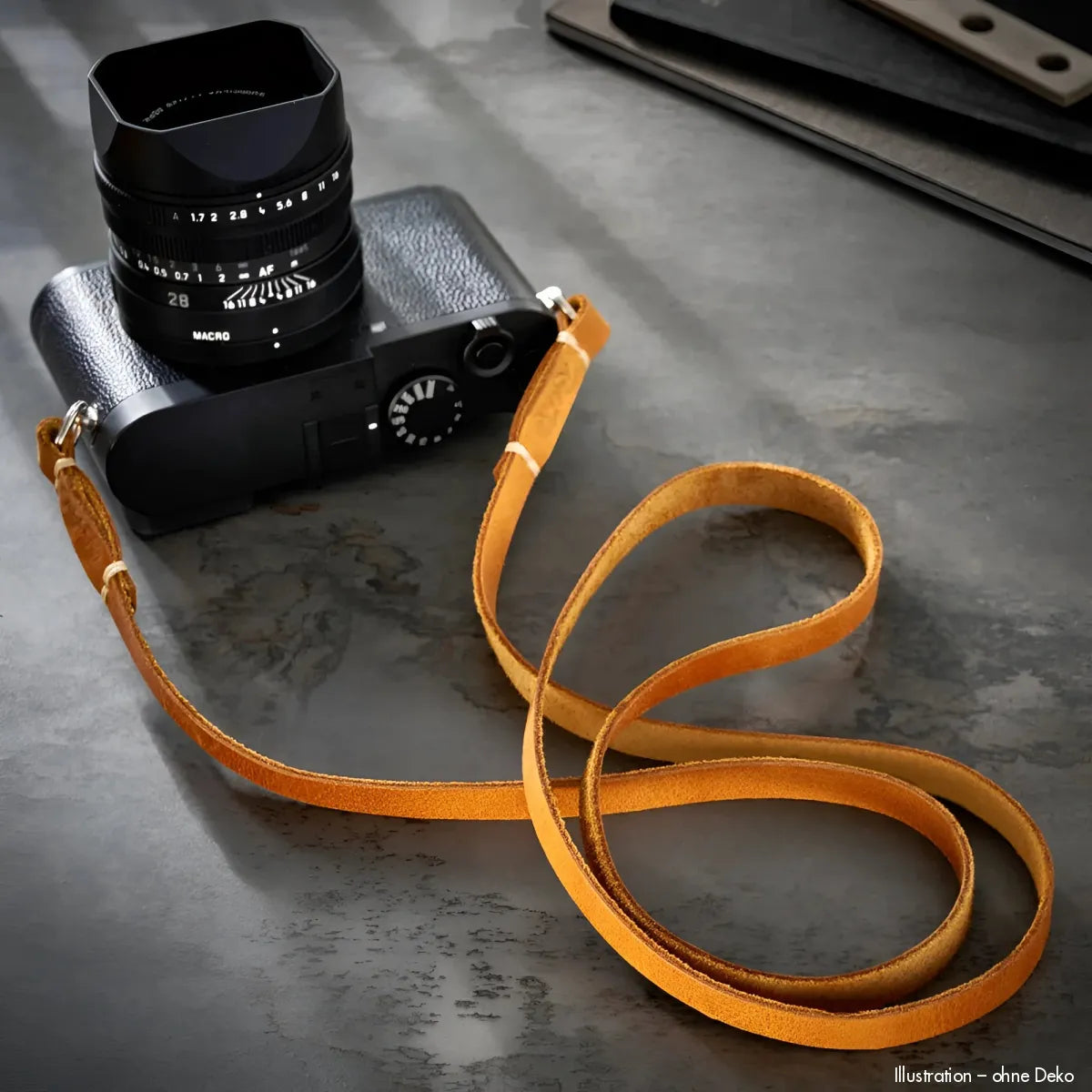 Rock n Roll Camera Straps And Bags Kameragurte | Schmaler Leder Kameragurt in Vintage Tan | Passend an Fuji Systemkameras U.a. | 125cm