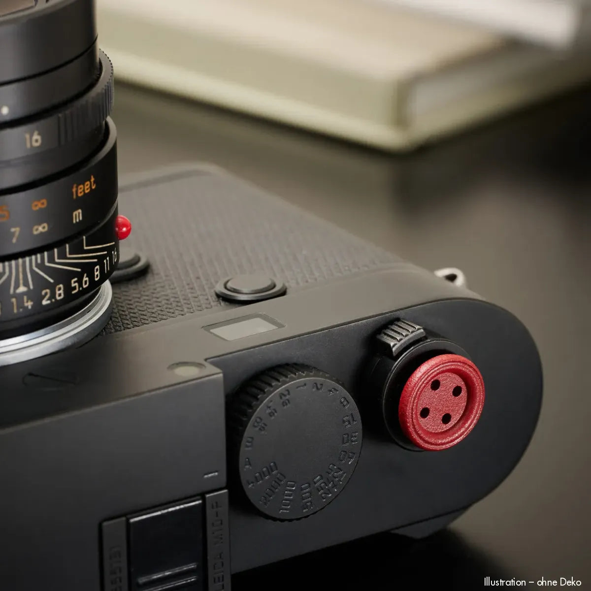 Rock n Roll Camera Straps And Bags Auslöseknöpfe | Soft Release Button in Rot | Messing | Knopf Design