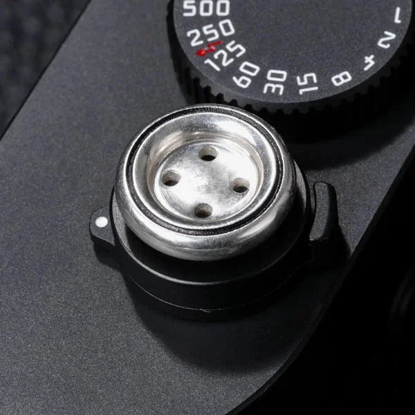 Auslöseknöpfe | Grau / Silber, Silber | Rock n Roll Camera Straps And Bags | Auslöseknopf Aus 925 Sterling Silber | Knopf Design | Rock n