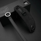 Handschlaufe | Alcantara, Leder, Schwarz | Gariz Design | Ergonomische Gariz Alcantara Handschlaufe Trageriemen Trageschlaufe / At-hg2/cg