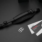 Handschlaufe | Alcantara, Leder, Schwarz | Gariz Design | Ergonomische Gariz Alcantara Handschlaufe Trageriemen Trageschlaufe / At-hg2/cg