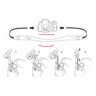 Kameragurte | Alcantara, Schwarz | Gariz Design | Ergonomischer Gariz Alcantara Kamera-gurt / Schultergurt / Trageriemen At-dslcgr