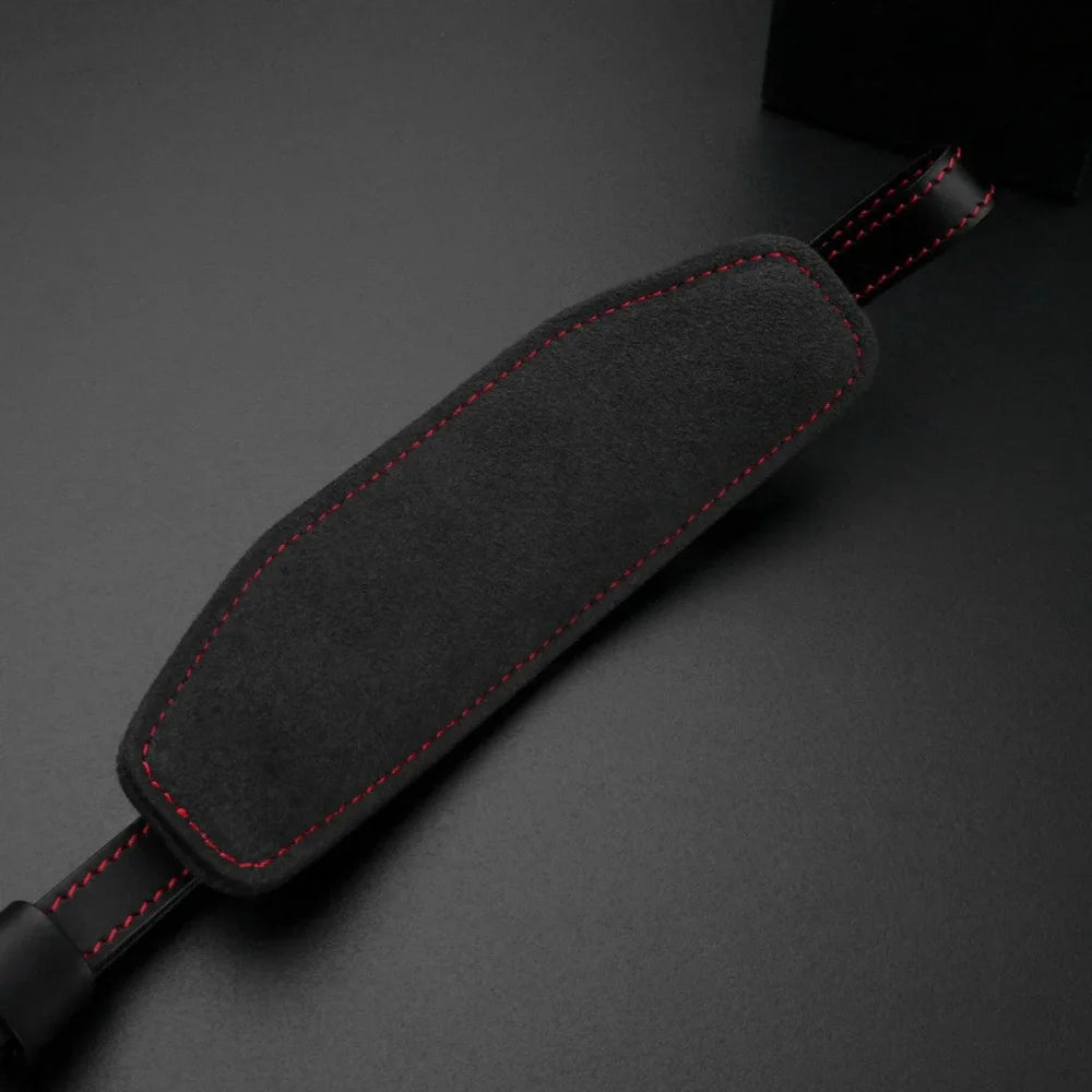 Handschlaufe | Leder, Schwarz | Gariz Design | Gariz Alcantara Handschlaufe Schultergurt Schnellwechelplatte Im Set / At-nfcgr