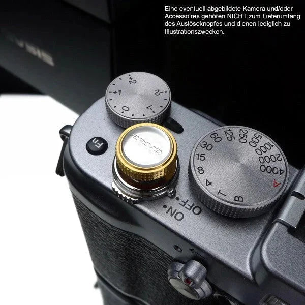 Auslöseknöpfe | Gelb / Gold, Messing | Gariz Design | Gariz Auslöseknopf / Soft Release Button Für Leica Fuji Nikon Etc. / Xa-sb5