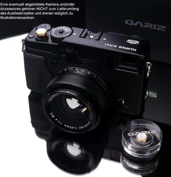 Auslöseknöpfe | Gelb / Gold, Messing | Gariz Design | Gariz Auslöseknopf / Soft Release Button Für Leica Fuji Nikon Etc. / Xa-sb5