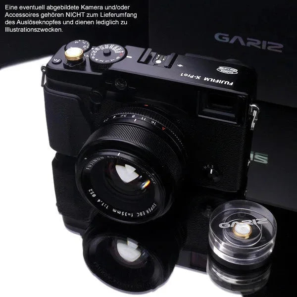 Auslöseknöpfe | Gelb / Gold, Messing | Gariz Design | Gariz Auslöseknopf / Soft Release Button Für Leica Fuji Nikon Etc. / Xa-sb5