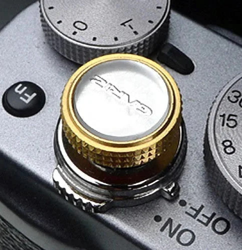 Auslöseknöpfe | Gelb / Gold, Messing | Gariz Design | Gariz Auslöseknopf / Soft Release Button Für Leica Fuji Nikon Etc. / Xa-sb5