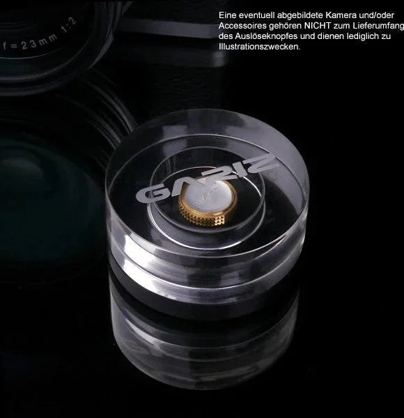 Auslöseknöpfe | Gelb / Gold, Messing | Gariz Design | Gariz Auslöseknopf / Soft Release Button Für Leica Fuji Nikon Etc. / Xa-sb5