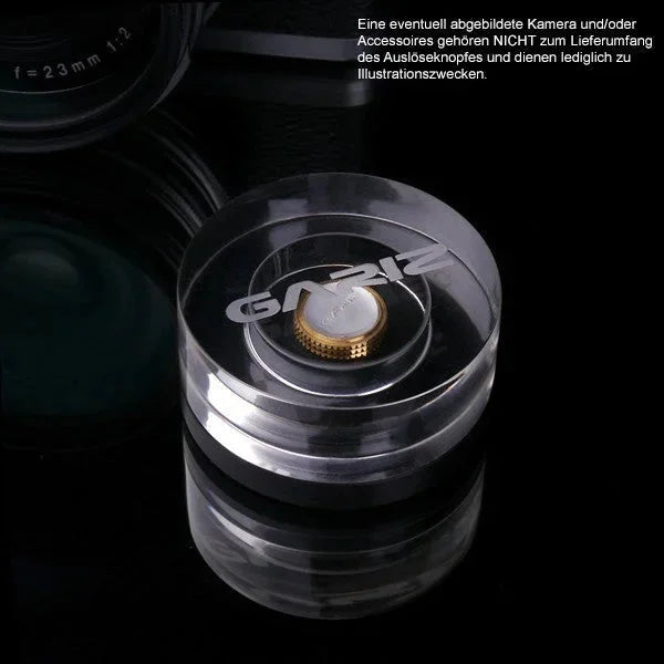 Auslöseknöpfe | Gelb / Gold, Messing | Gariz Design | Gariz Auslöseknopf / Soft Release Button Für Leica Fuji Nikon Etc. / Xa-sb5