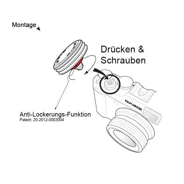 Auslöseknöpfe | Messing, Schwarz | Gariz Design | Gariz Auslöseknopf / Soft Release Button Für Leica Fuji Nikon Etc. / Xa-sba1