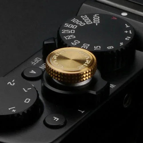 Auslöseknöpfe | Gelb / Gold, Messing | Gariz Design | Gariz Auslöseknopf / Soft Release Button Für Panasonic g Sony Nex Etc. Xa-sb6