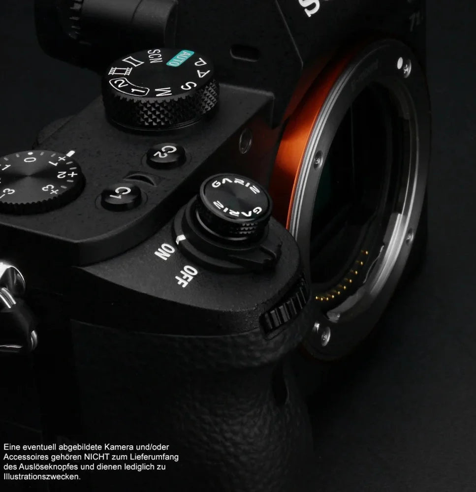 Auslöseknöpfe | Messing, Schwarz | Gariz Design | Gariz Auslöseknopf / Soft Release Button Für Panasonic g Sony Nex Etc. Xa-sba4