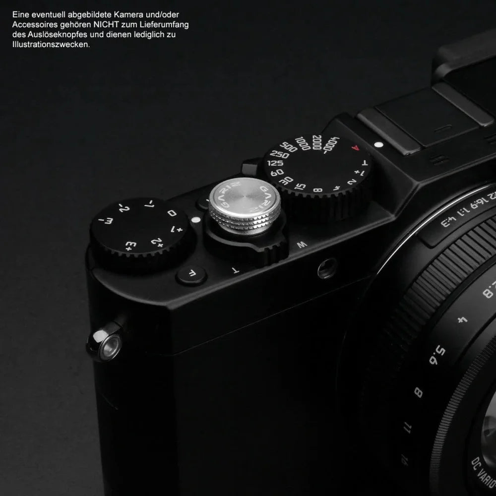 Auslöseknöpfe | Grau / Silber, Messing | Gariz Design | Gariz Auslöseknopf / Soft Release Button Für Panasonic g Sony Nex Etc. Xa-sba5