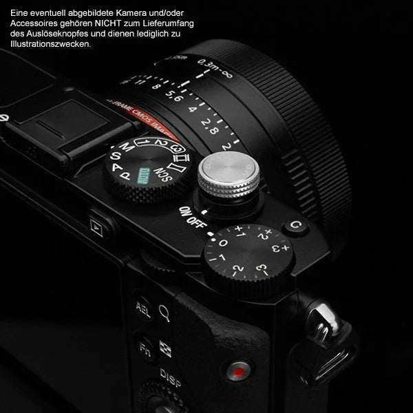 Auslöseknöpfe | Grau / Silber, Messing | Gariz Design | Gariz Auslöseknopf / Soft Release Button Speziell Für Sony Rx Kameras / Xa-sba2s