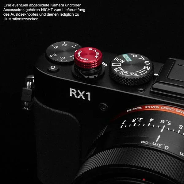 Auslöseknöpfe | Messing, Rot | Gariz Design | Gariz Auslöseknopf / Soft Release Button Speziell Für Sony Rx Kameras / Xa-sba3s