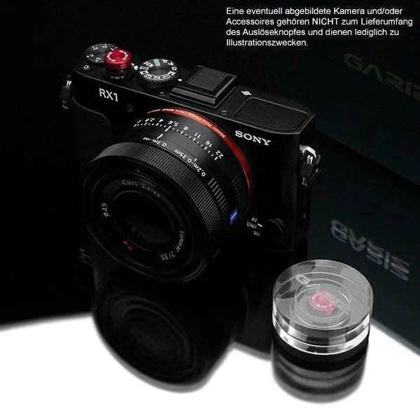 Auslöseknöpfe | Messing, Rot | Gariz Design | Gariz Auslöseknopf / Soft Release Button Speziell Für Sony Rx Kameras / Xa-sba3s