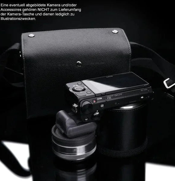 Fototaschen | Leder, Schwarz | Gariz Design | Gariz Black-label Designer Kamera-tasche / Systemkamera Fototasche (Bl-zbsbk)