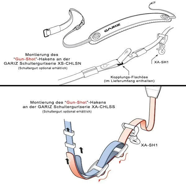 Zubehör | Gariz Design | Gariz Gun-shot Karabiner-haken Xa-sh1-n Für Schultergurte / Kamera-trageriemen
