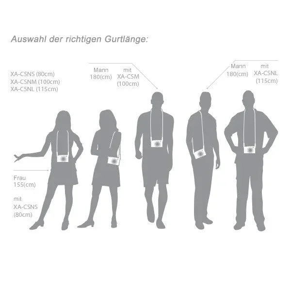 Kameragurte | Leder, Schwarz | Gariz Design | Gariz Leder Systemkamera Kamera-gurt / Schultergurt / Trageriemen / Xs-csnsbkr