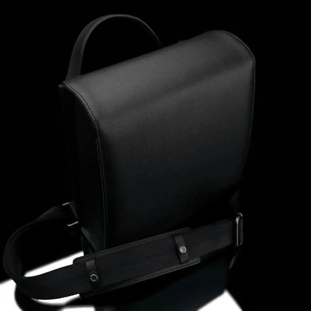 Fototaschen | Leder, Schwarz | Gariz Design | Gariz Tasche Umhängetasche Schultertasche (kamera- & Mini Tablet Fach) Bb-lcbbk