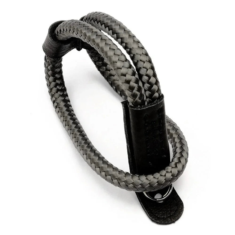 Handschlaufe | Grau / Silber, Leder, Seil | Sailor Strap | Handgelenkschlaufe | Kordel Und Leder | Graphite Grau | Handmade | Sailor Strap