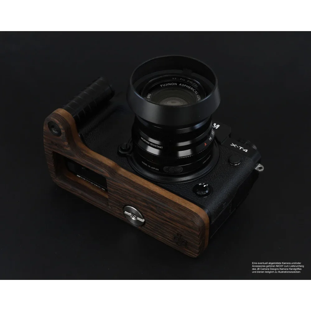 Kameragriffe | Dunkelbraun | J.b. Camera Designs Usa | Handgriff Für Fujifilm X-t4 Systemkamera Aus Wenge Holz | Jb Camera Designs Usa