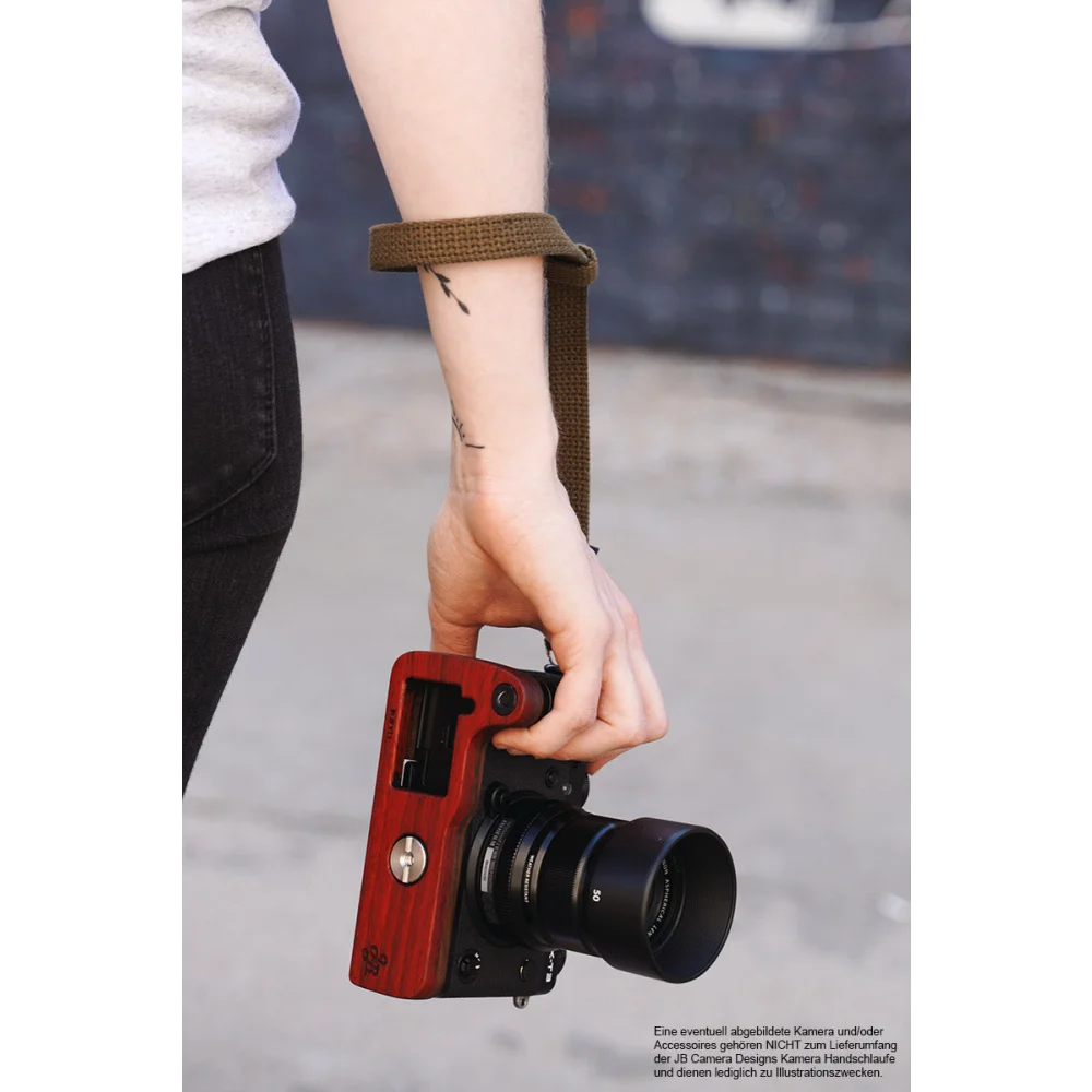 Handschlaufe | Canvas / Baumwolle, Khaki / Grün | J.B. Camera Designs USA | Kamera Handschlaufe in Khaki Grün von JB Camera Designs |