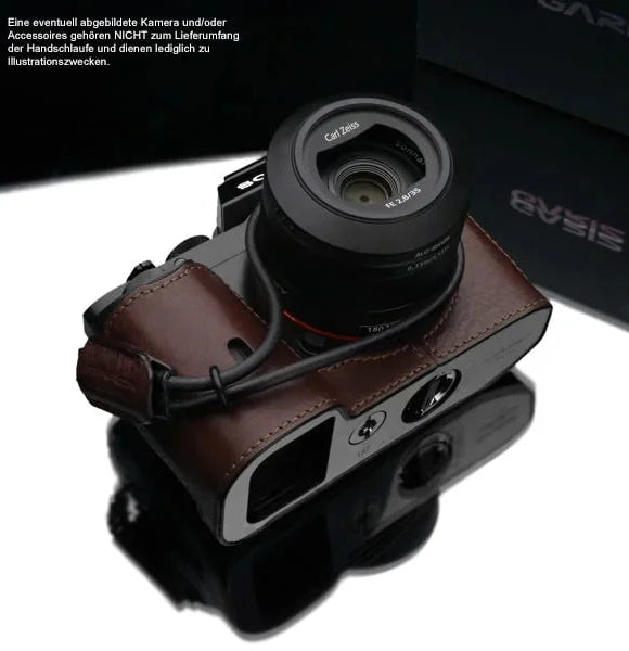 Handschlaufe | Leder, Schwarz | Gariz Design | Kamera Handschlaufe Von Gariz Design Aus Leder In Braun Bzw. Dunkelbraun Schwarz