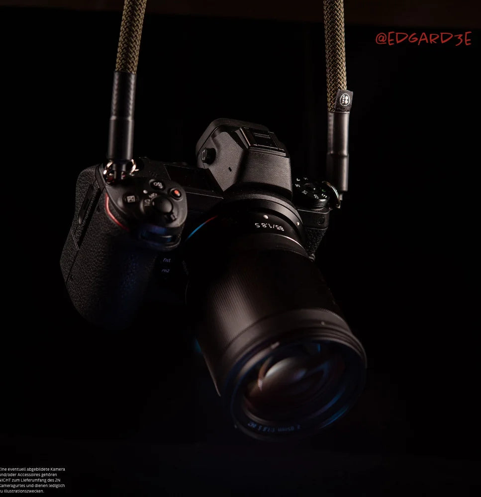 Tuenne Technical Outdoor Design Kameragurte | Khaki / Grün - Seil | Kamera Schultergurt Aus Kletterseil | Olive Grün | Aufbau Patentiert |