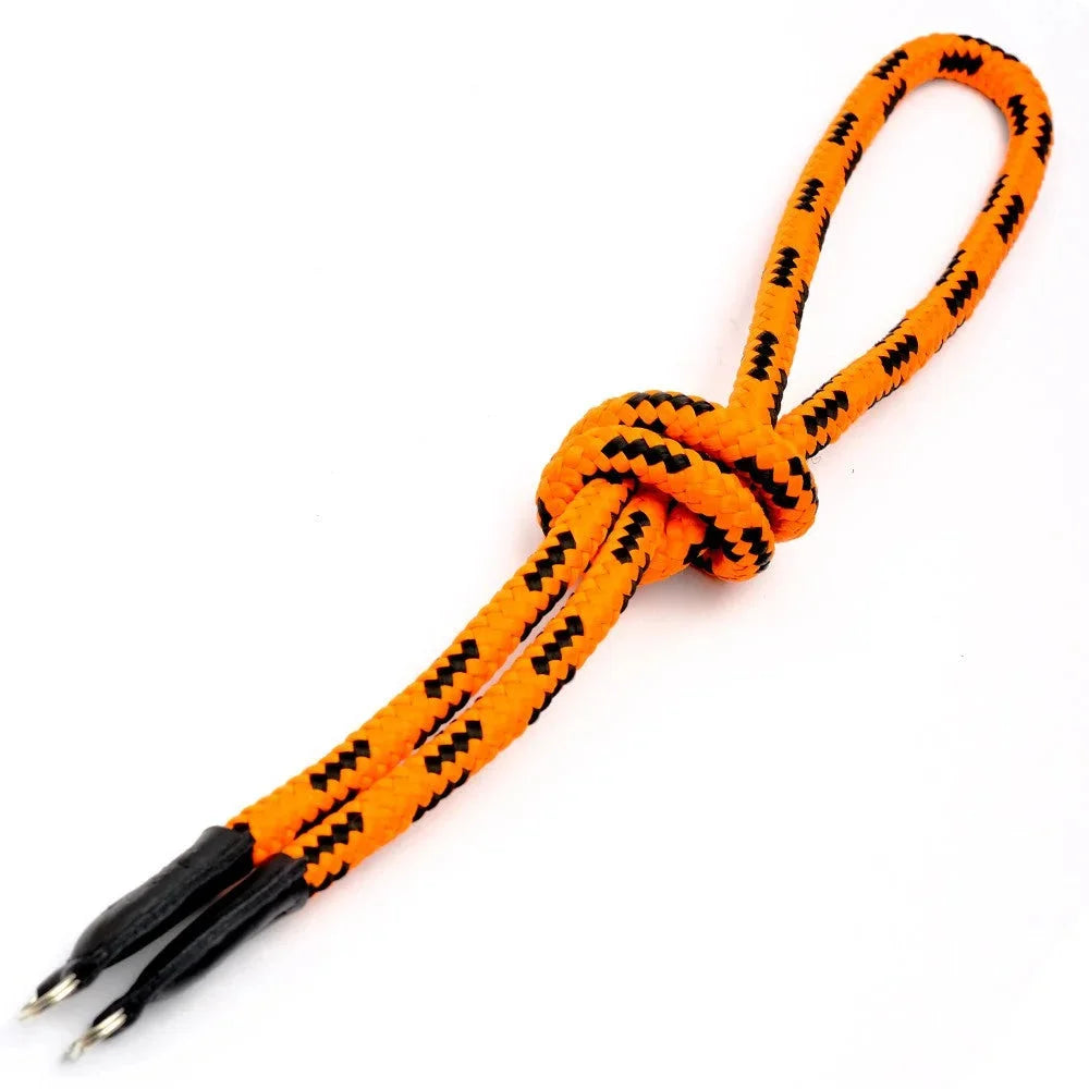 Kameragurte | Leder, Orange, Seil | Sailor Strap | Kamera Schultergurt Aus Seil Geflochten Von Sailor Strap | Schwarz Orange |gr.l