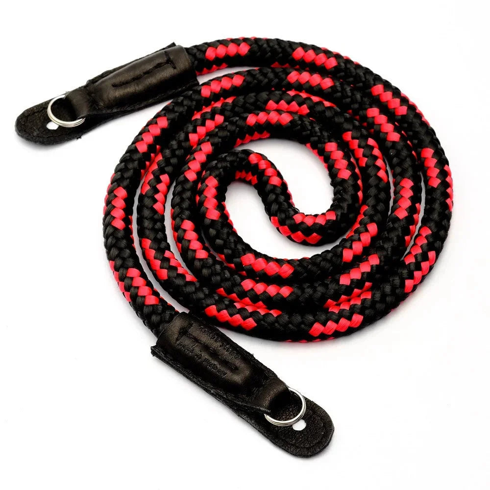 Camera carrying strap braided rope Sailor Strap Handmade Black