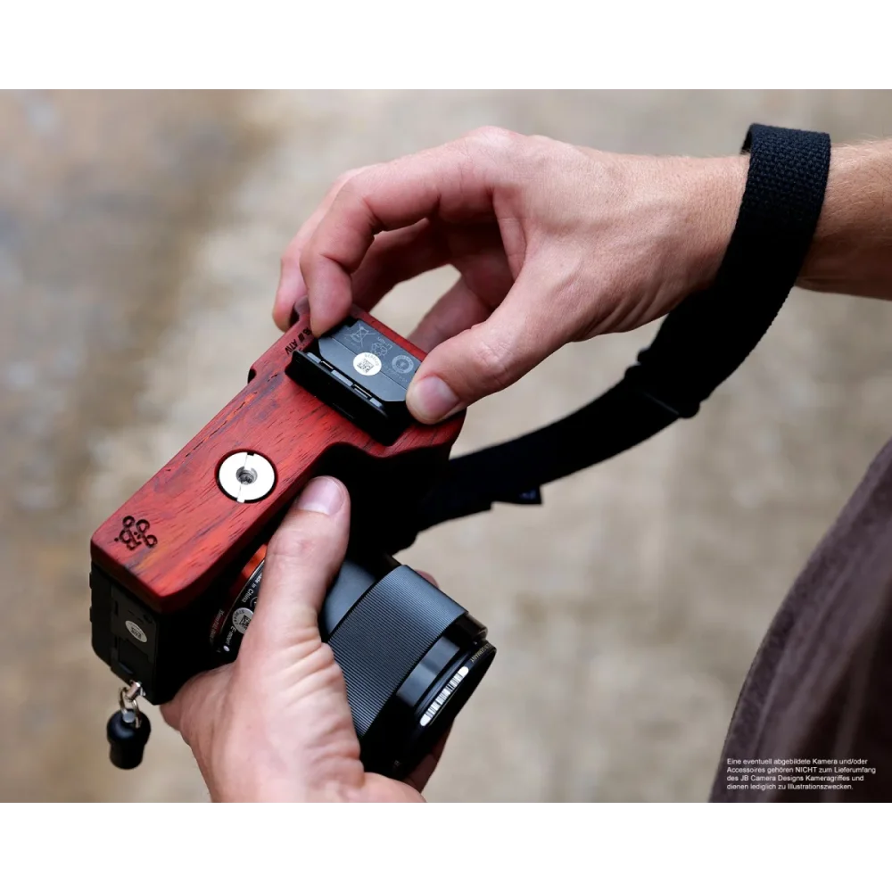 Kameragriffe | Padouk, Rot-braun, Sony | J.b. Camera Designs Usa | Kameragriff Für Sony A7r Iv Und A9 Ii | Jb Camera Designs | Orange Rot