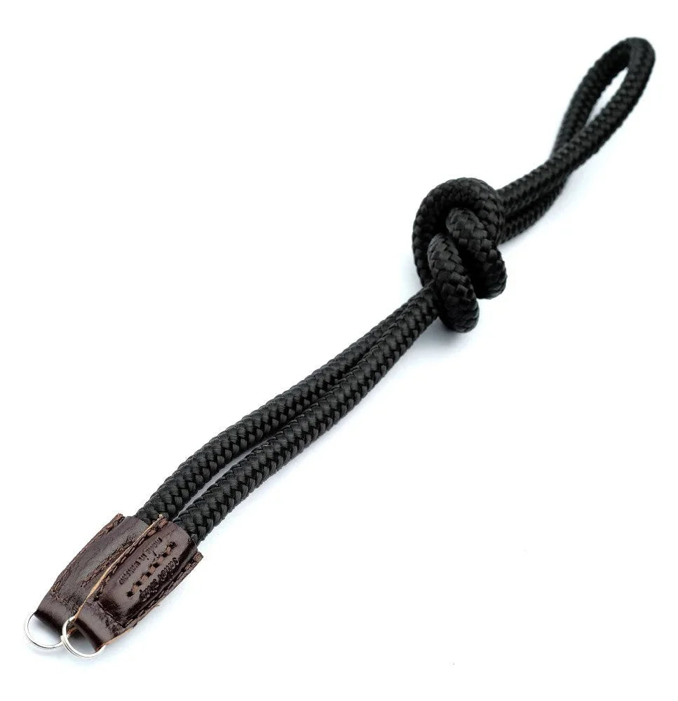 Kameragurte | Leder, Schwarz, Seil | Sailor Strap | Kameragurt Aus Leder Und Seil In Braun Schwarz | Sailor Strap | Handmade |gr.l