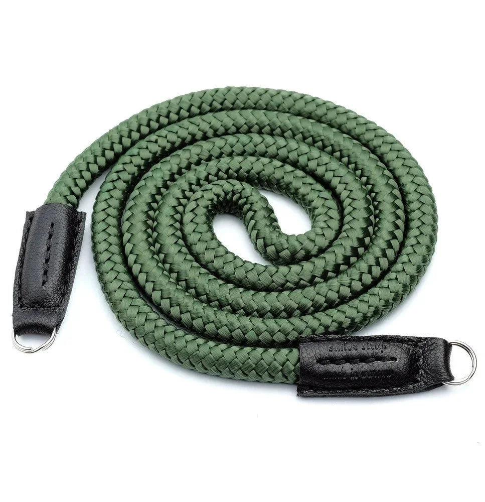 Kameragurte | Khaki / Grün, Leder, Seil | Sailor Strap | Kameragurt Aus Seil Bzw. Rope Von Sailor Strap Für Zb. Leica | Combat Grün |gr.s