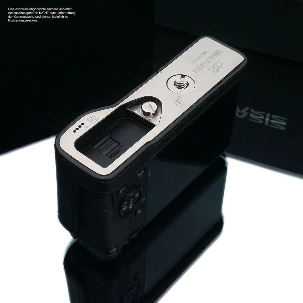 Half Case Bereitschaftstasche | Leder, Ricoh, Schwarz | Gariz Design | Kameratasche Für Ricoh Gr Iii Aus Leder In Schwarz Von Gariz Design |