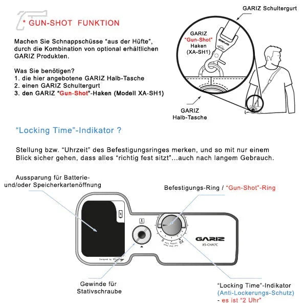 Half Case Bereitschaftstasche | Leder, Schwarz, Sony | Gariz Design | Kameratasche Für Sony A7c | Ilce-7c | Italienisches Leder In Schwarz