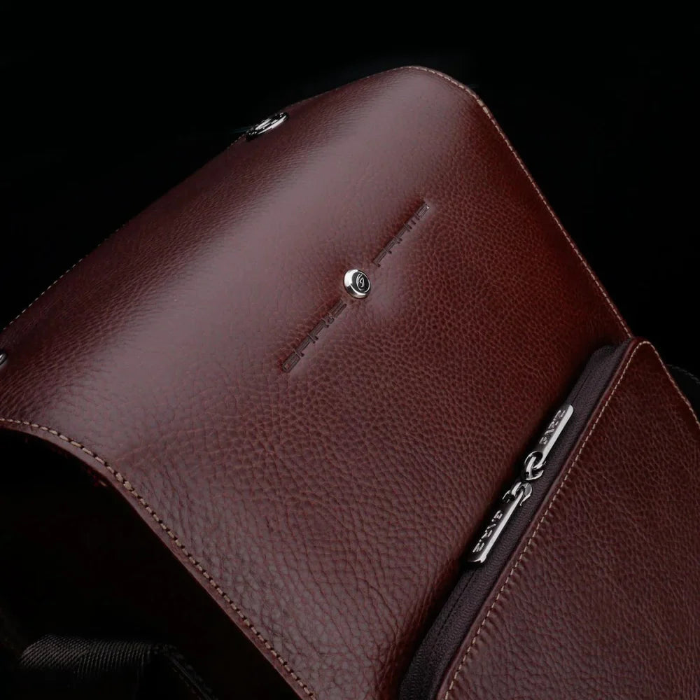 Fototaschen | Dunkelbraun, Leder | Gariz Design | Kameratasche Im Vintage Design Aus Leder Für Systemkameras In Braun Von Gariz
