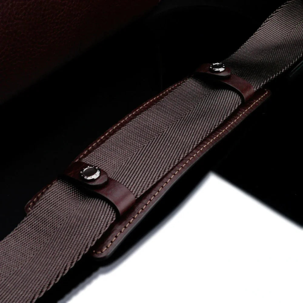 Fototaschen | Dunkelbraun, Leder | Gariz Design | Kameratasche Im Vintage Design Aus Leder Für Systemkameras In Braun Von Gariz